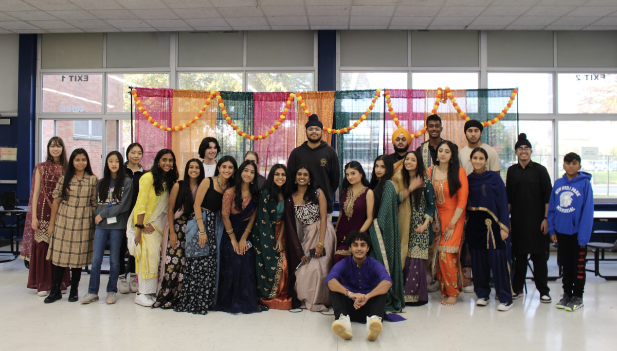 ICC and SSA officers gather for a picture in celebration of NHP's first Diwali event.